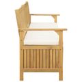 vidaXL Úložná lavička 2 -Seater 148 x 63 x 84 cm Obdĺžnikový
