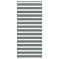 vidaXL Zebra roleta tmavošedá 95x230 cm šírka látky 90,9 cm polyester