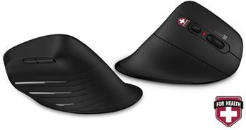 CONNECT IT FOR HEALTH Verti TriMode ergonomická vertikálna myš, bezdrátová, ČIERNAA