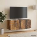 vidaXL Nástenná TV skrinka Nástenný Staré drevo 78,5 x 31 x 30 cm