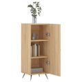 vidaXL Komoda dub sonoma 34,5x34x90 cm spracované drevo