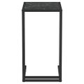 vidaXL Počítačový stolík čierny mramor 50x35x65 cm tvrdené sklo