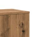 vidaXL Stojany na kvety 2ks, dub artisan 33x33x100cm, kompozitné drevo