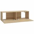 vidaXL Nástenné TV skrinky 4 ks dub sonoma 100x30x30 cm