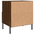 vidaXL Nočné stolíky 2 ks hnedý dub 40x35x47,5 cm kompozitné drevo