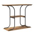 vidaXL Konzolový stôl Staré drevo 101 x 35 x 80,5 cm Kompozitné drevo