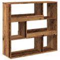 vidaXL Knižnica/deliaca stena staré drevo 100x33x94,5 cm