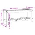 vidaXL Záhradná lavica 108x35x45 cm impregnovaná borovica