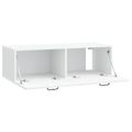 vidaXL Nástenná TV skrinka Biela 98 x 41 x 30 cm Kompozitné drevo