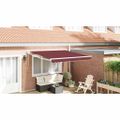 vidaXL Automaticky zaťahovacia markíza burgundská 300x250 cm
