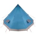 vidaXL Tipi stan so strechou s úložiskom Modrá 560 x 560 x 300 cm taft