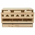 vidaXL Hniezdo pre sliepky 3 priehradky 96x40x45 cm borovicové drevo