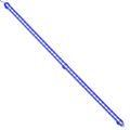 Akváriová LED lampa s bublinami RGB 107 cm