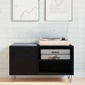 vidaXL Skrinka na gramofónové platne Čierny dub 85 x 38 x 48 cm
