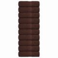 vidaXL Utierky na umývanie FROGN 10 ks hnedé 30x30 cm 360 g/m²