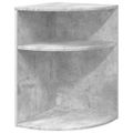 vidaXL Koncový stôl Betónová šedá 39,7 x 39,7 x 60 cm Kompozitné drevo