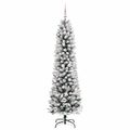 vidaXL Umelý vianočný stromček Biela 150 cm PVC, kov a plast