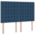 vidaXL Postel s úložným prostorem a matrací Modrá 140 x 200 cm látka