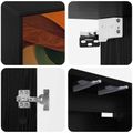 vidaXL Nástenný TV kabinet BONN 69 x 33 x 40 cm Čierny dub