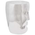 vidaXL Stolička Strieborná Hliník