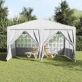 vidaXL Párty stan Biela 400 x 400 x 266 cm Polyetylén