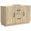 vidaXL Servírovacia skriňa so zásuvkou Dub sonoma 89 x 34,5 x 57 cm