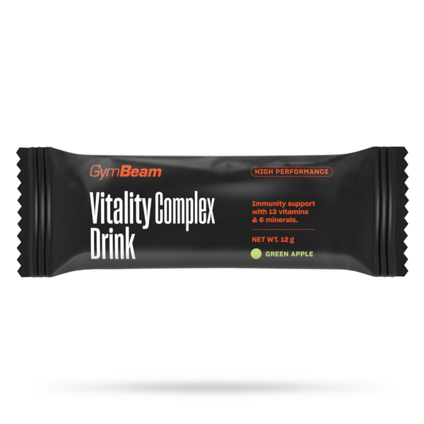 Vitality Complex Drink - GymBeam, zelené jablko, 12 g