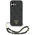 Puzdro Guess 4G Strap Triangle Logo MagSafe pre iPhone 17, čierna