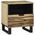 vidaXL Nočný stolík Prírodná 40 x 33 x 46 cm Kompozitné drevo