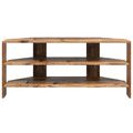 vidaXL RohováTVskriňa 102x40,5x45cm Staré drevo Kompozitné drevo