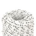 vidaXL Pletené lodné lano biele 2 mm x 500 m polyester