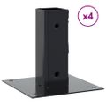 vidaXL podstavce stĺpikov štvorcové 4 ks Antracit 51x51 mm