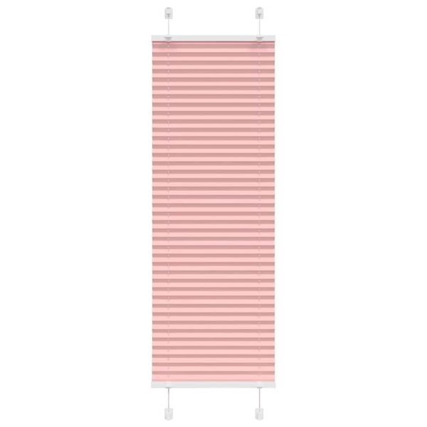 vidaXL Plisovaná roleta ružová 40x100 cm šírka látky 39,4 cm polyester