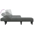 vidaXL Pohovka v tvare L tmavosivá 255x140x70 cm látka