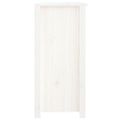 vidaXL Komoda biela 100x35x74 cm borovicový masív