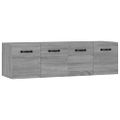 vidaXL Nástenné skrinky 2 ks sivé sonoma 80x35x36,5cm spracované drevo