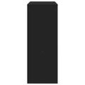 vidaXL Barový stôl s policami čierny 90x40x103,5 cm kompozitné drevo