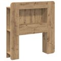 vidaXL Čelo postele skrinka Dub artisan 80 cm Konštruované drevo