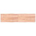 vidaXL Stolová doska svetlohnedá 200x50x(2-4)cm ošetrený masív hrany