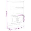 vidaXL Highboard horčicová žltá 68x39x123 cm Oceľ