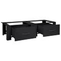 vidaXL Pedestal na práčku 2 ks Čierny 127 x 54,5 x 32,5 cm Oceľ
