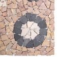 vidaXL Mosaikové dlaždice s kvetinovým vzorom Viacfarebný 120 x 120 cm