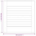 vidaXL Lamelové dvierka na skrinku 2 ks, biele 39,5x39,4 cm, borovica