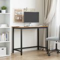 vidaXL stôl Staré drevo 80 x 50 x 76,5 cm Inžinierske drevo a oceľ