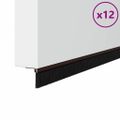 vidaXL Kefkové tesnenia na dvere s montážou na skrutky 12 ks 100 cm