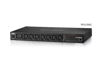 Aten PDU 16A, 8 zásuviek, merané na PDU, spínané IP