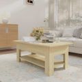 vidaXL Konferenčný stolík dub sonoma 102x55x42 cm kompozitné drevo