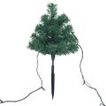 vidaXL Vianočné stromčeky k chodníku 6 ks teplé biele LED 45 cm PVC