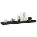 vidaXL Terasové nástenné police 4 ks čierne 80x15x4 cm MDF