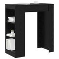 vidaXL Barový stôl 95 x 47 x 103,5 cm Kompozitné drevo Čierny dub